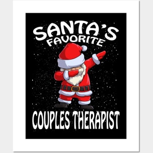 Santas Favorite Couples Therapist Christmas Posters and Art